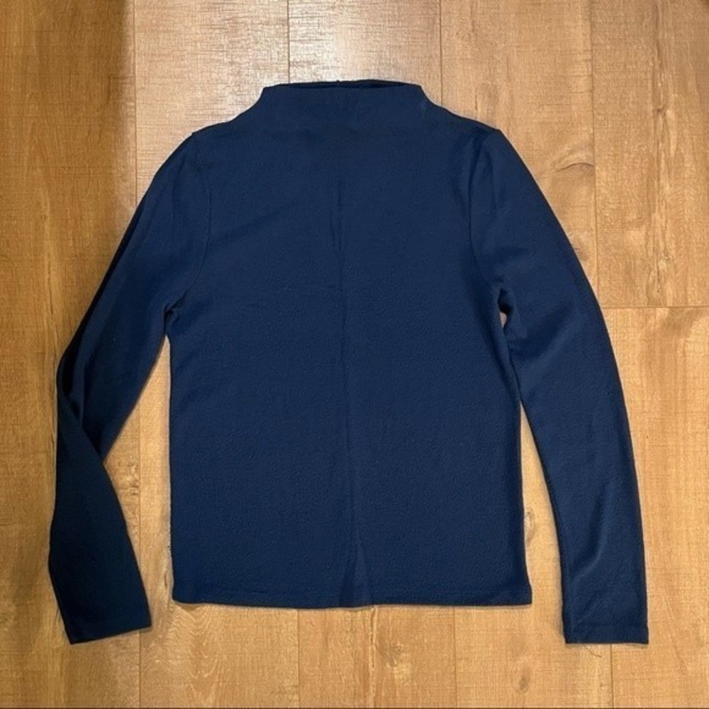 Navy Blue High Neck / Turtle Neck Forever 21 Contemporary Sweater